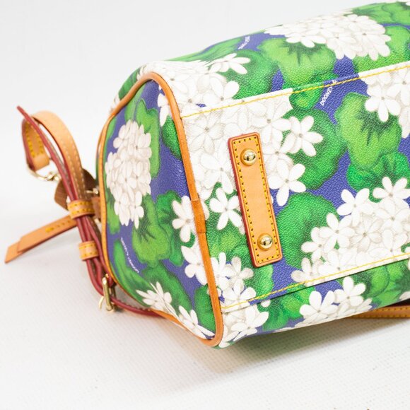 Dooney & Bourke Hydrangea Monogram Dome Zip Satchel - Picture 8 of 11